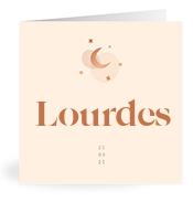 Geboortekaartje naam Lourdes m1