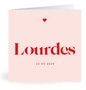 Geboortekaartje naam Lourdes m3