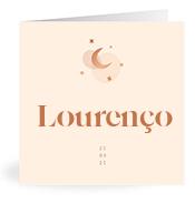 Geboortekaartje naam Lourenço m1