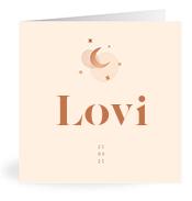 Geboortekaartje naam Lovi m1