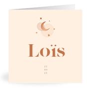 Geboortekaartje naam Loïs m1