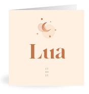 Geboortekaartje naam Lua m1