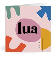 Geboortekaartje naam Lua m2