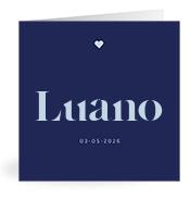 Geboortekaartje naam Luano j3