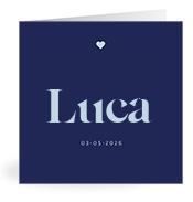 Geboortekaartje naam Luca j3