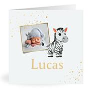 Geboortekaartje naam Lucas j2