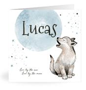 Geboortekaartje naam Lucas j4