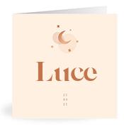 Geboortekaartje naam Luce m1