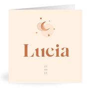 Geboortekaartje naam Lucia m1