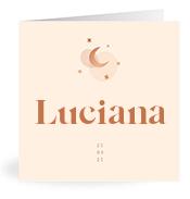 Geboortekaartje naam Luciana m1