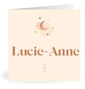 Geboortekaartje naam Lucie-Anne m1