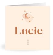 Geboortekaartje naam Lucie m1