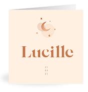 Geboortekaartje naam Lucille m1