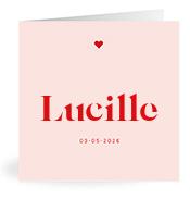 Geboortekaartje naam Lucille m3