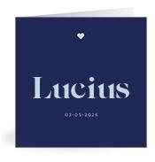 Geboortekaartje naam Lucius j3