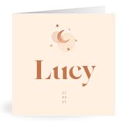Geboortekaartje naam Lucy m1