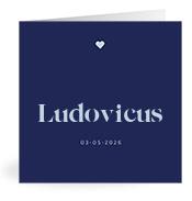 Geboortekaartje naam Ludovicus j3