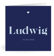 Geboortekaartje naam Ludwig j3