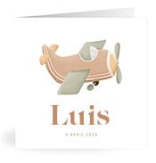 Geboortekaartje naam Luis j1