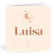 Geboortekaartje naam Luisa m1
