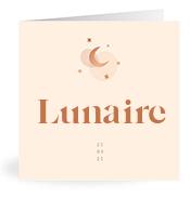 Geboortekaartje naam Lunaire m1