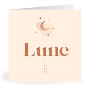 Geboortekaartje naam Lune m1