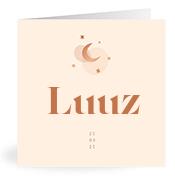 Geboortekaartje naam Luuz m1