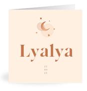 Geboortekaartje naam Lyalya m1
