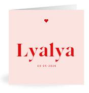 Geboortekaartje naam Lyalya m3