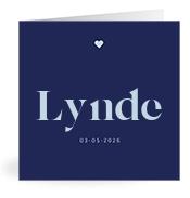 Geboortekaartje naam Lynde j3