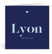 Geboortekaartje naam Lyon j3
