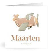 Geboortekaartje naam Maarten j1