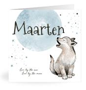 Geboortekaartje naam Maarten j4