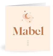 Geboortekaartje naam Mabel m1