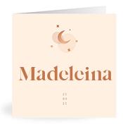 Geboortekaartje naam Madeleina m1