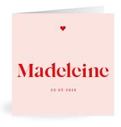 Geboortekaartje naam Madeleine m3