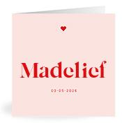 Geboortekaartje naam Madelief m3