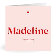 Geboortekaartje naam Madeline m3