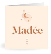 Geboortekaartje naam Madée m1