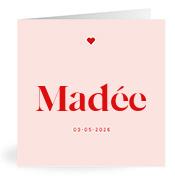 Geboortekaartje naam Madée m3