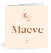 Geboortekaartje naam Maeve m1