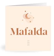 Geboortekaartje naam Mafalda m1