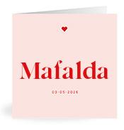 Geboortekaartje naam Mafalda m3