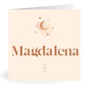 Geboortekaartje naam Magdalena m1