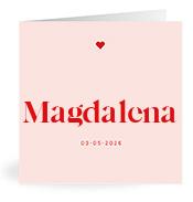Geboortekaartje naam Magdalena m3
