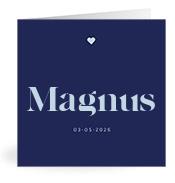 Geboortekaartje naam Magnus j3