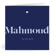 Geboortekaartje naam Mahmoud j3