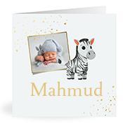 Geboortekaartje naam Mahmud j2
