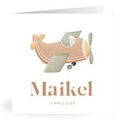 Geboortekaartje naam Maikel j1