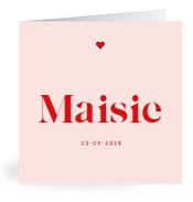 Geboortekaartje naam Maisie m3